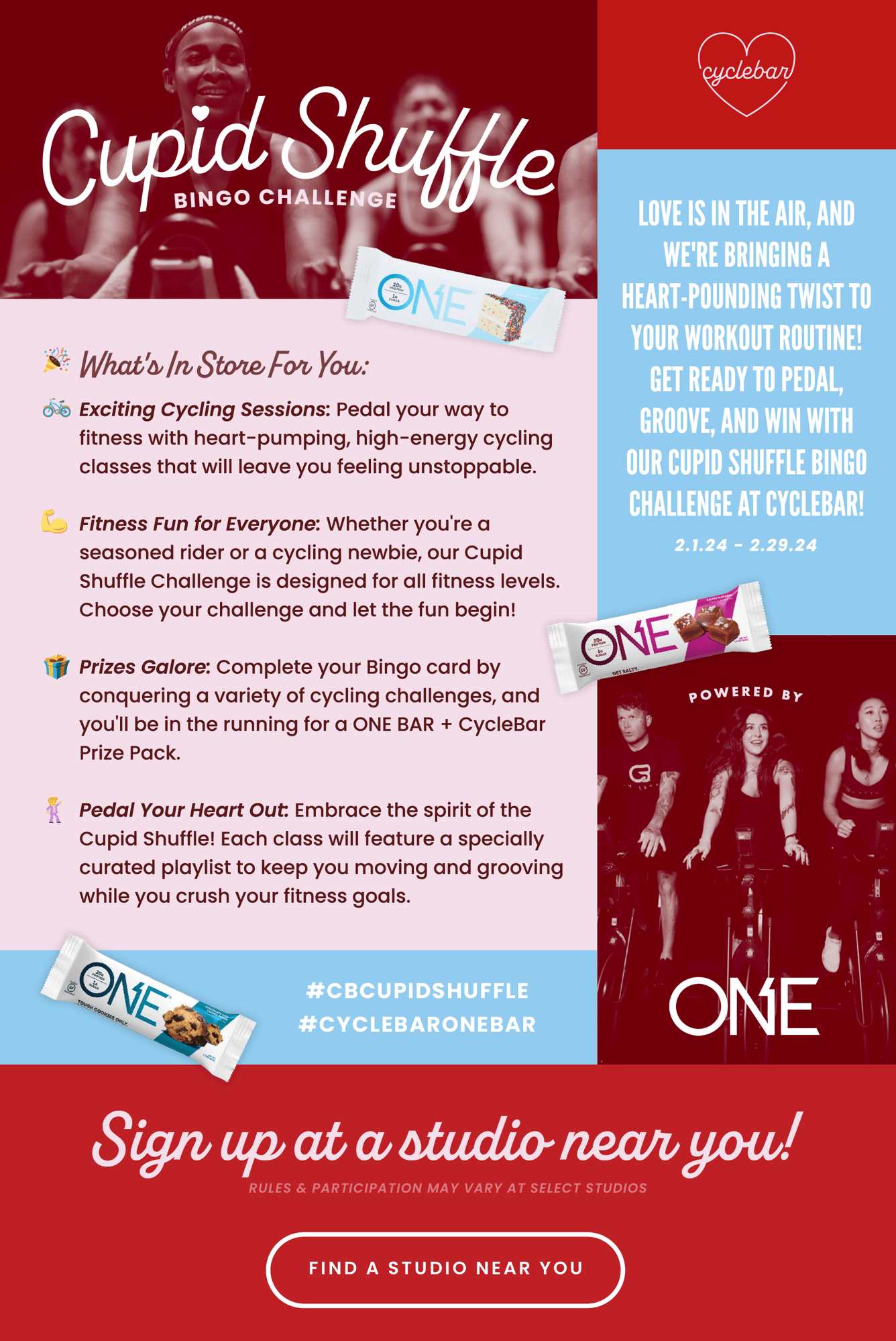 CycleBar Cupid Shuffle Challenge 